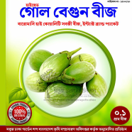 বারোমাসি গোল বেগুন বীজ ১ গ্রাম