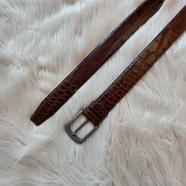 Leather Belt For Men, Chocolate Color. image