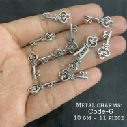 Silver Metal Charms And Pendants For Jewelry Making DIY image