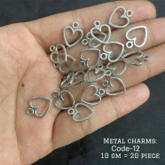 Silver Metal Charms And Pendants For Jewelry Making DIY image