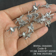Silver Metal Charms And Pendants For Jewelry Making DIY image