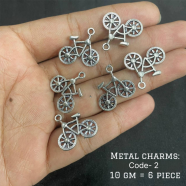 Silver Metal Charms And Pendants For Jewelry Making DIY image