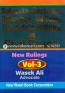 Subject, Sections, Order Wise 100 Years Up-to Date Rulings on Civil Cases Volume 3 image