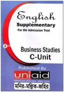 Englishe Suppliementary For DU Admission Test Business Studies C-Unit image