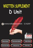 Written Supplement D-unit image