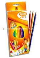 Atlas Junior Tri colour pencil - 12 colour