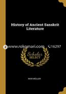 History of Ancient Sanskrit Literature image
