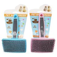 Pet Cat Dog Silicon Grooming brush image