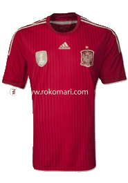 Spain Home Jersey : Local Made Half Sleeve Set image