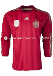 Spain Home Jersey : Local Made Full Sleeve Only Jersey image