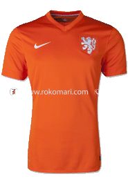 Netherlands Home Jersey : Local Made Half Sleeve Set image