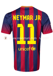 Barcelona NEYMAR JR 11 Home Club Jersey : Very Exclusive Half Sleeve Only Jersey image