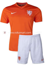Netherlands Home Jersey : Special Half Sleeve Jersey with Short Pant image