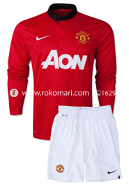 Manchester United Home Club Jersey : Special Full Sleeve Jersey With Short Pant image