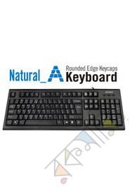 A4 Tech Wired Comfortkey Keyboard <Bangla English>, USB, Black (KR-85 USB)