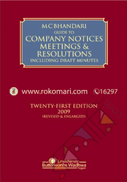 Guide to Company Notices Mettings and Resulations Including Draft Minutes -21st Ed image