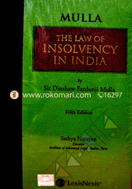 Mulla's The Law of insolvency in India image