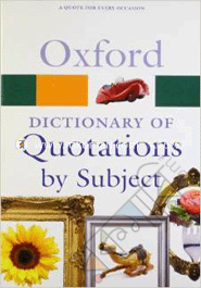 Oxford Dictionary of Quotations by Subjects image