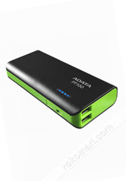 Adata Power Bank PT 100 Black - Green image
