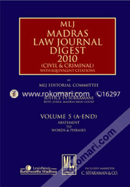 Mlj'S Madras Law Journal Digest 2010 - Vol. 5 (A-End) image