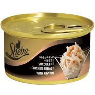 sheba Deluxe Can Premium Wet Cat Food Succulent Chicken Breast With Salmon 85g image