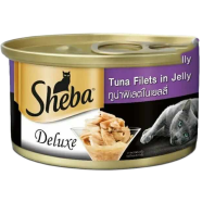 sheba Deluxe Can Premium Wet Cat Food Tuna Fillet in Jelly 85g image
