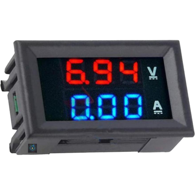 0.28 Inch Mini Digital Voltmeter Ammeter DC 100V 10A Panel Amp Volt Current Meter Tester 0.28 Inch Blue Red Dual LED Display image