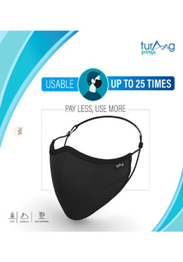 Turaag ProteX Three Layered Face Protection Mask For Men - 2 Pcs image