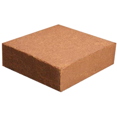 100 Percent DRY Premium Coco Dust Block - 1 kg ± 150gm image