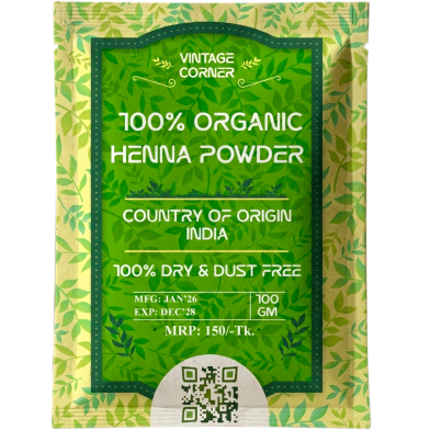 100 Percent Organic Premium Henna Powder 100gm Pack image
