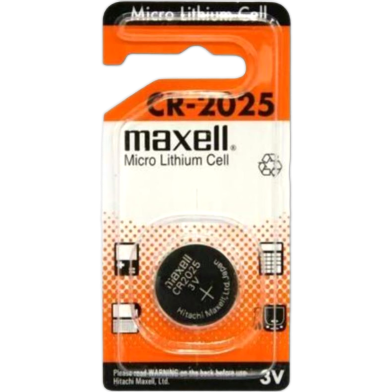 100 percent Maxell 3V lithium Button Cell Coin Battery - CR2025 image