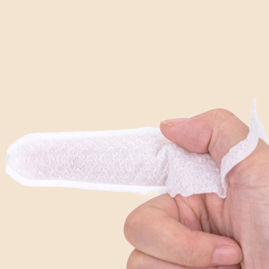 10 Pcs Infant Oral Cleaning Finger Cot Baby Toothbrush Gauze Toddler Newborn Baby Tongue Cleaner image