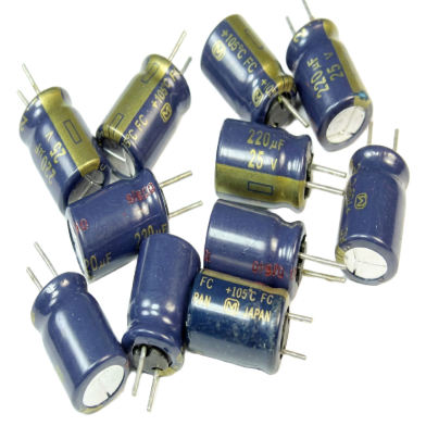 10 Pcs- Radial 220uf 25 Volt Electrolytic Capacitors 220uf 25 Volt Radial Polarized Aluminum Electrolytic Capacitor Tht Electrolytic Radial Capacitors Electronics Circuitry And Parts image