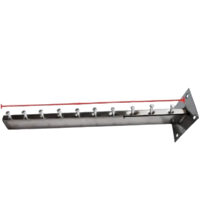 10 hook Hanger Wall Clothes Straight Mounted Hanging 1 Pcs image