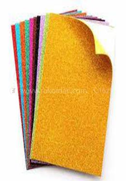10 pcs Set of Glitter Foam - A4 Sheet - Multicolor image