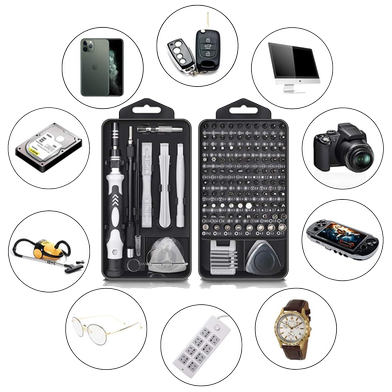 115 In 1 Screw Drivers Screwdriver Set 115 In 1 Tool Kit Professional Precision Stainless Steel Screwdriver Repair Tool Magnetic Driver For Cellphone Computer Tablet PC Laptop Watch Electronic Repair Tool Kit Slide 3