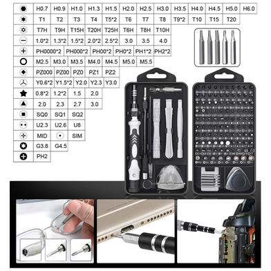 115 In 1 Screw Drivers Screwdriver Set 115 In 1 Tool Kit Professional Precision Stainless Steel Screwdriver Repair Tool Magnetic Driver For Cellphone Computer Tablet PC Laptop Watch Electronic Repair Tool Kit Slide 4