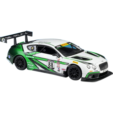 1:24 Bburago Bentley Continental GT3 88 Diecast Alloy Car Model Vehicle Metal Toy Model Pull back Sound Light Racing Car image