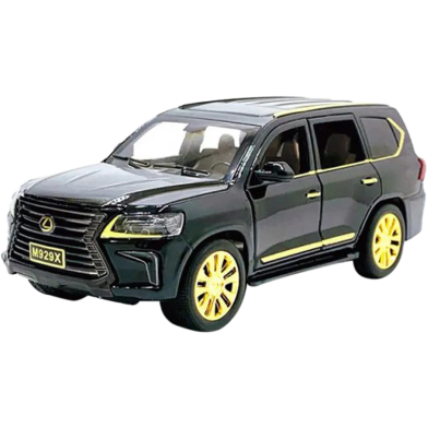 1:24 Diecasts Lexus SUV Off Road Alloy Car Luxurious Simulation Toy Vehicles Metal Car 6 Doors Open Model Car Sound Light Toys For Gift image