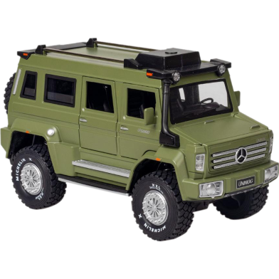 1:24 Mercedes Unimog U5000 Diecasts Alloy Car Luxurious Simulation Toy Vehicles Metal Car 6 Doors Open Model Car Sound Light Toys For Gift image