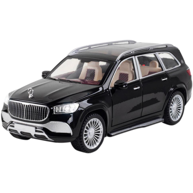 1:28 Mercedes Maybach GLS 600 Diecast Alloy Car ChiMei Luxurious Simulation Toy Vehicles Metal Car 6 Doors Open Model Car Sound Light Toys For Gift image