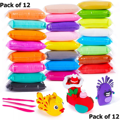 12 Colors Soft Super Light Clay Modeling Air Dry Clay for DIY Handmade Toys for Kids Slide 5