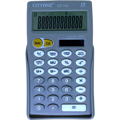 12 Digits Mini Basic Calculator Large Display Ct 112 Calculator image