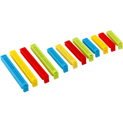 12 Food Storage Bag Clips Plastic Sealing Clips image