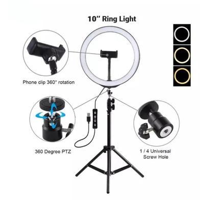 12'' Ring Light Photo Studio Camera, Video lamp with Tripod for Smartphone Slide 3
