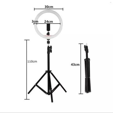 12'' Ring Light Photo Studio Camera, Video lamp with Tripod for Smartphone image