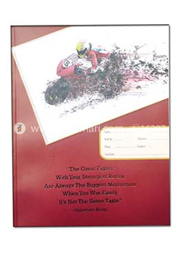 Bike Design Heart's SMART Binding Khata (Margin) - 300 Pages image