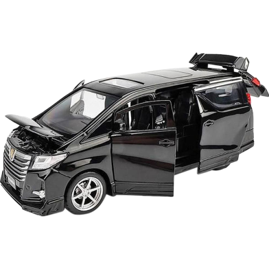 1:32 Toyota Alphard MPV Diecasts Car Simulation Steering Shock Toy Vehicles Metal Car 6 Doors Open Model Car Sound Light Toys For Children Gift -295597900 image
