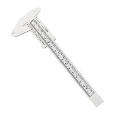 150mm Plastic Slide Caliper, Double Scale Vernier Caliper – White Color Slide 2
