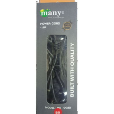 1.5 Meter 2 Pin Adapter Power Cable AC Cord For For Laptop Printer Power Adapter Charger Trimmer image